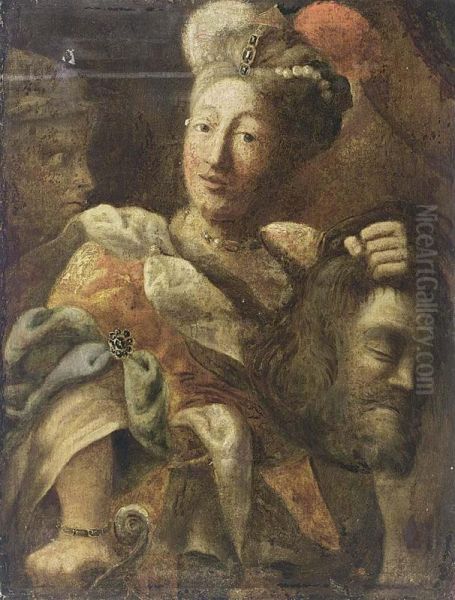 Judith With The Head Of Holofernes Oil Painting by Ridolfo Manzoni