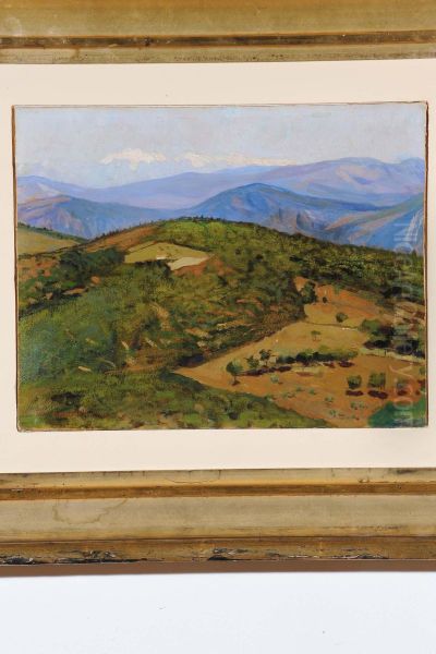 Campagna Lombarda Oil Painting by Federico Maragliano