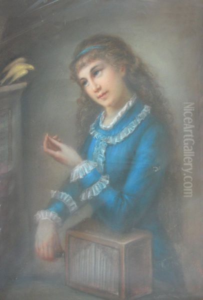 The Music Box Oil Painting by G Marbetti