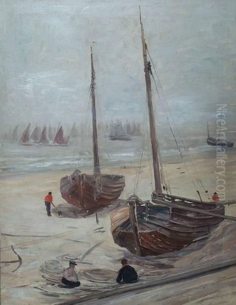 Bateaux Oil Painting by Alexandre Marcette