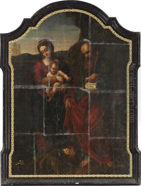 The Madonna And Child With Saint Paul Oil Painting by Girolamo Marchesi da Cotignola