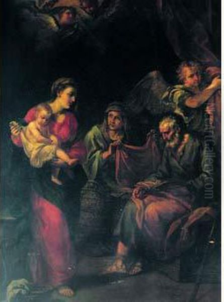 La Sainte Famille Oil Painting by Alessandro Marchesini