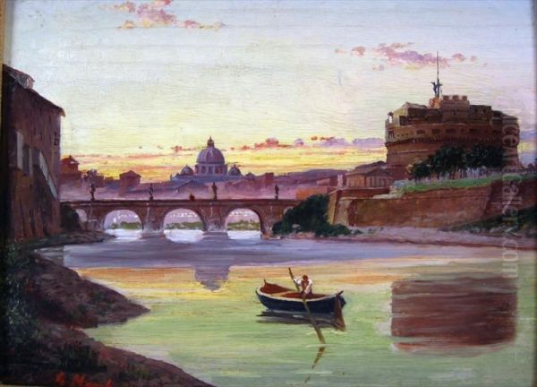 Rome Oil Painting by G. Marchetti