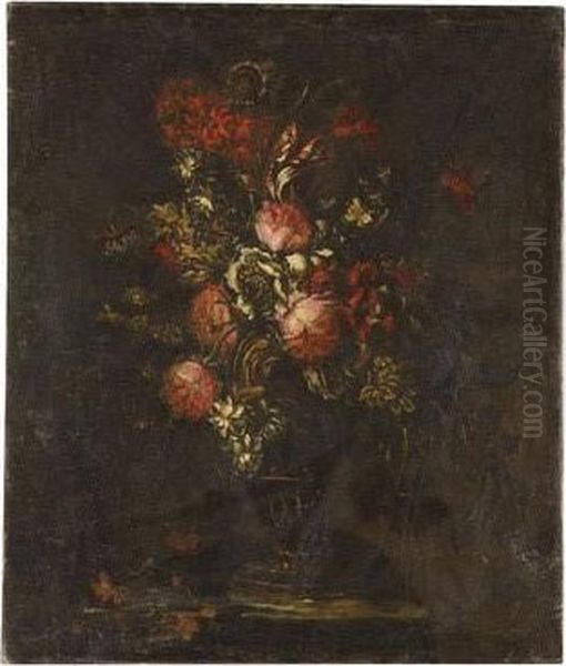 Vaso Di Fiori Oil Painting by Elisabetta Marchioni Active Rovigo