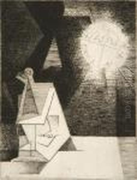 Le Blanc Et Le Noir Oil Painting by Louis Marcoussis