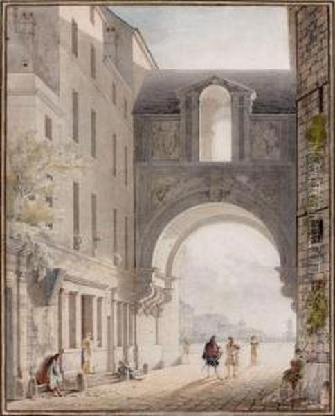 L'arche De Nazareth, Paris Oil Painting by Jean-Baptiste Marechal