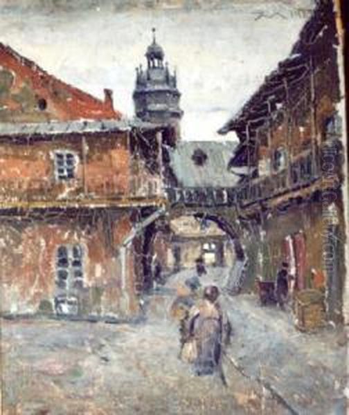 Krakow-kazimierz (1923) Oil Painting by Ignacy Marek