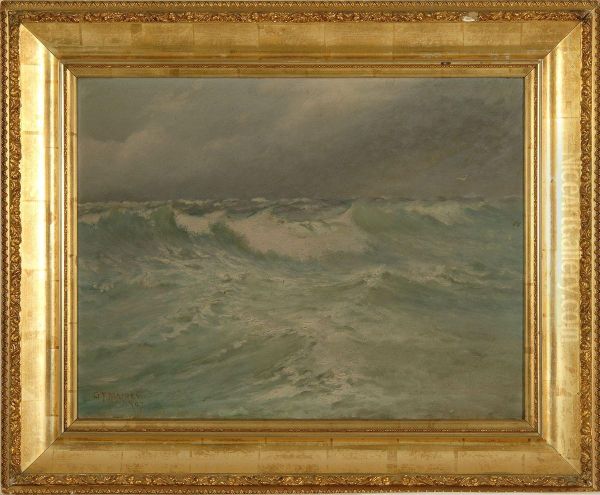 Stormy Seas Oil Painting by Gilbert Tucker Margeson