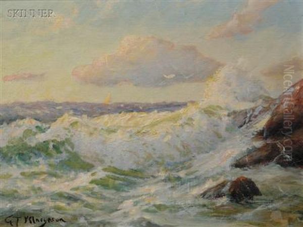 Rockport Coast Oil Painting by Gilbert Tucker Margeson