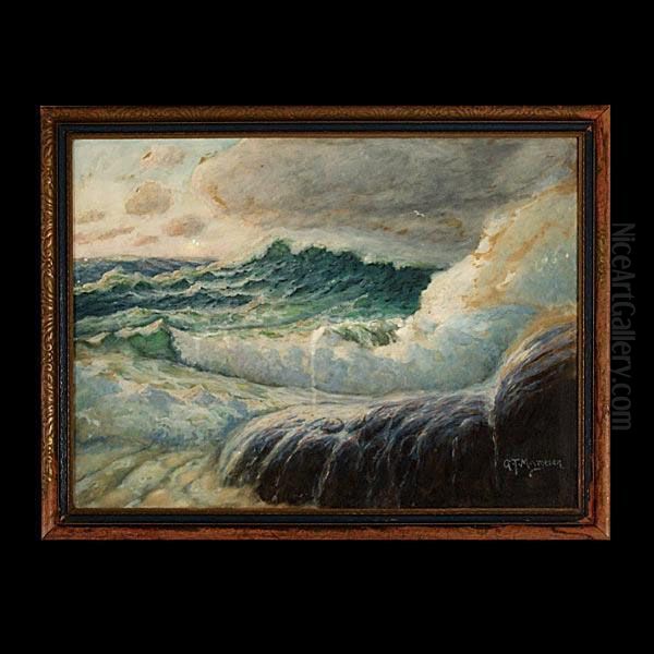 Crashing Surf. Oil Painting by Gilbert Tucker Margeson