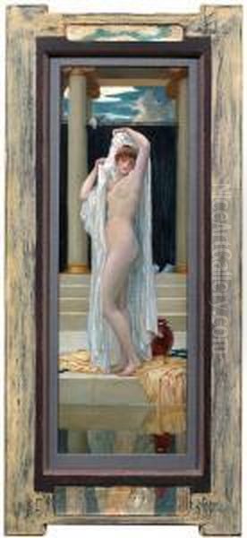 Nach Dem Bad Oil Painting by William Henry Margetson