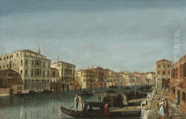 View Of The Grand Canal, Venice Oil Painting by Michele Marieschi