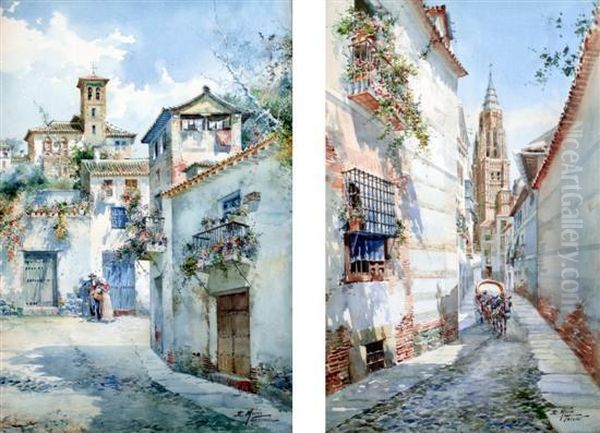 'granada' & 'toledo' Oil Painting by Emile Marin