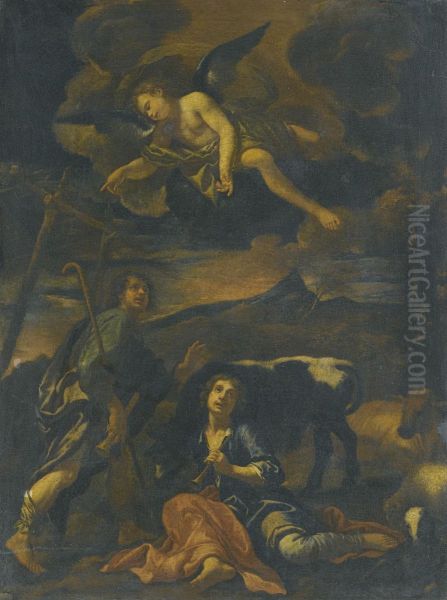 The Annunciation To The Shepherds Oil Painting by Onorio Marinari