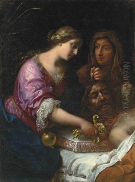 Judith And Holofernes Oil Painting by Onorio Marinari