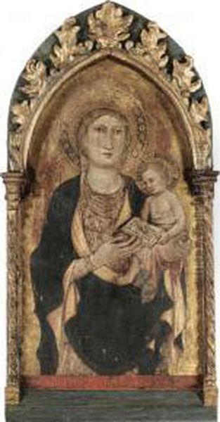 Madonna And Child Oil Painting by Mariotto Di Nardo