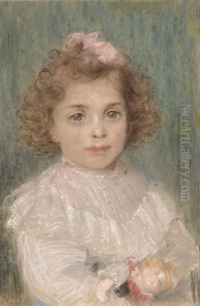 Portrait Of A Child Oil Painting by Matthijs Maris