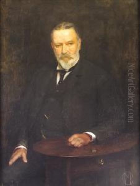 Thomas Kilgallon- Butler To Gore Booth Family At Lisadell Oil Painting by Casimir Dunin, Count Markiewicz