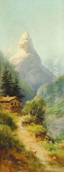 Paesaggio Montano Oil Painting by Henry Marko