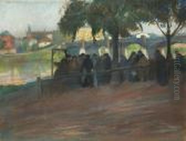 Fish Fair In Cracov Oil Painting by Artur Markowicz