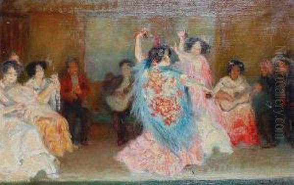 Spanish Dancers Oil Painting by Claude Marks