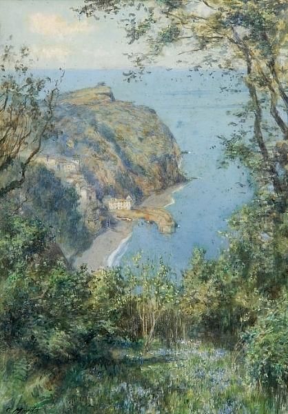 Clovelly Oil Painting by Claude Marks