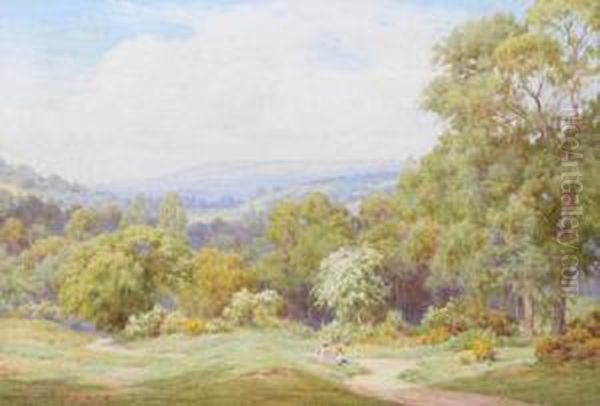 Burrington, Somerset Oil Painting by George Marks