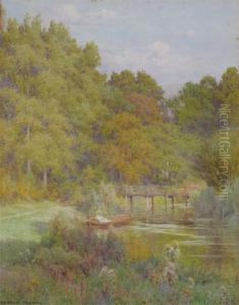 Hale Bridge On The Avon Oil Painting by George Marks