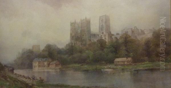 Durham Cathedral Oil Painting by Paul Marny