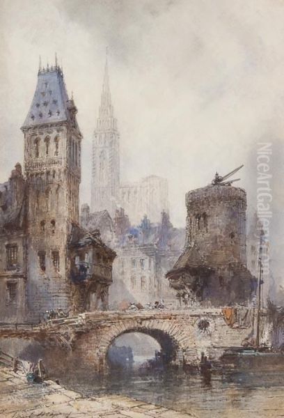 Strasbourg Oil Painting by Paul Marny