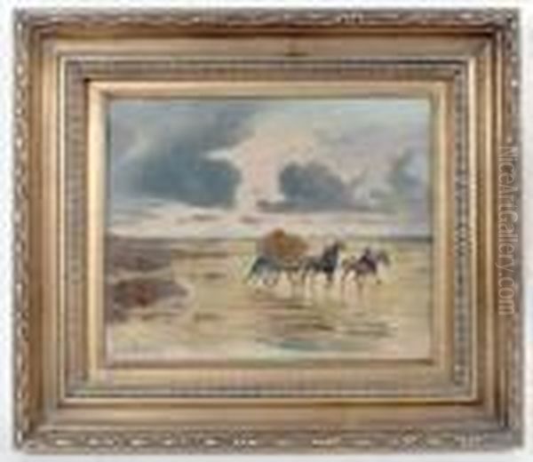 Seascape Oil Painting by Georges Philibert Charles Marionez