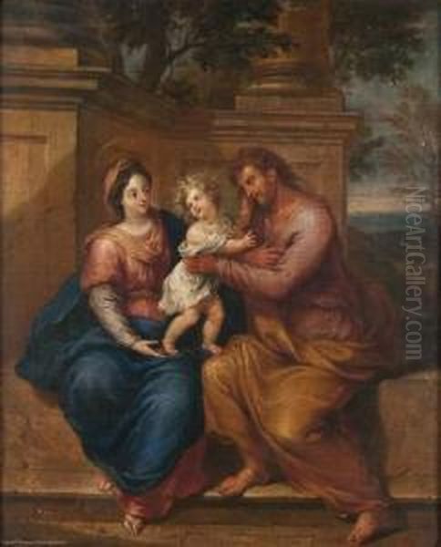 La Sainte Famille Oil Painting by Francois Marot