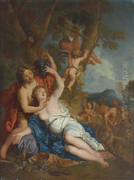 Bacchus And Ariadne Oil Painting by Francois Marot