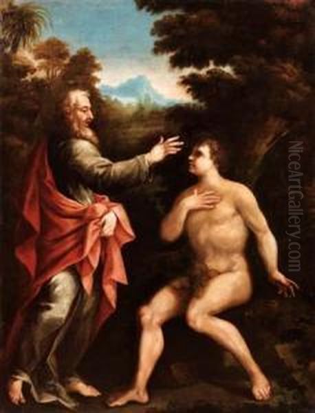 La Creazione Di Adamo Oil Painting by Giovanni Marracci