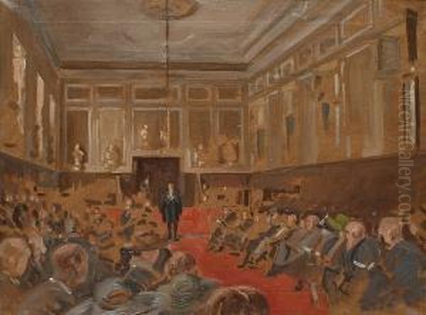 Speech Day At Eton College Oil Painting by Richard Wharton Marriott