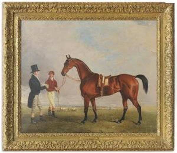 Mr. Day's Liston With Sam And William Chifney At Bath Racecourse by Benjamin Marshall