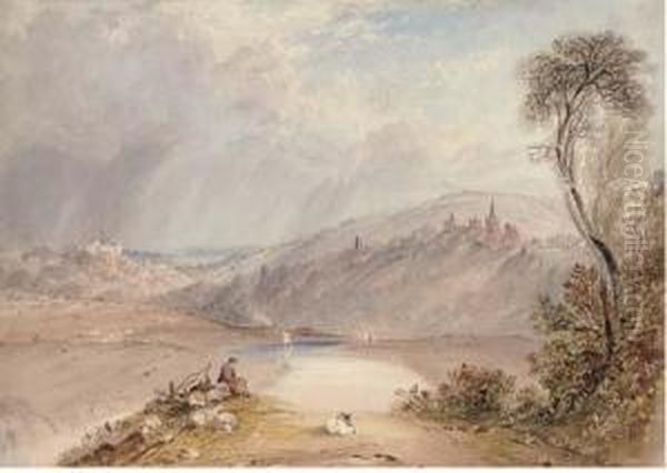 Goodrich Castle Oil Painting by Charles Marshall