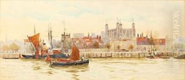 The Tower Of London Oil Painting by Herbert Menzies Marshall