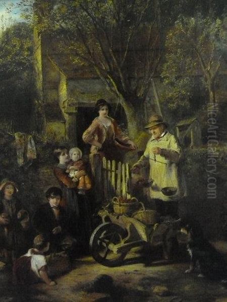 The Fruit Seller Oil Painting by Thomas Falcon Marshall