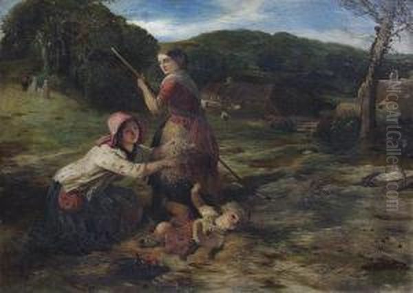 The Merry Making Time Oil Painting by Thomas Falcon Marshall