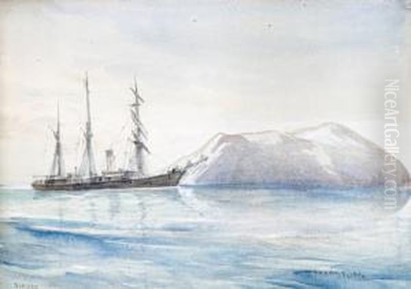 The Nimrod In Icy Waters Oil Painting by George Edward Marston