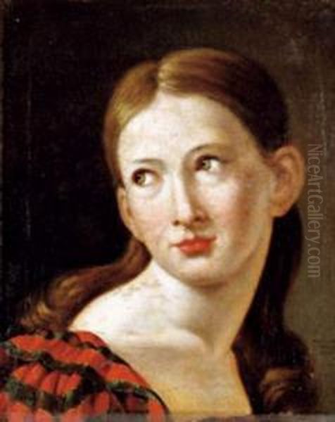 Portrait De Ludovica Augusta Loser Oil Painting by H.D.C. Martens