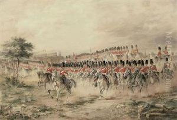 The Cavalry Regiments Oil Painting by Henry Martens