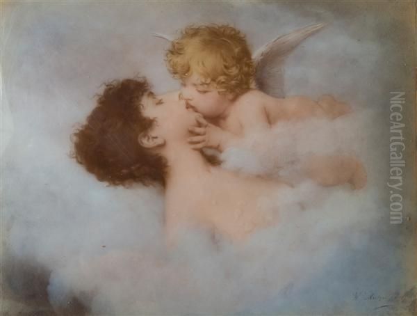 Le Baiser D'eros Oil Painting by Willy Martens