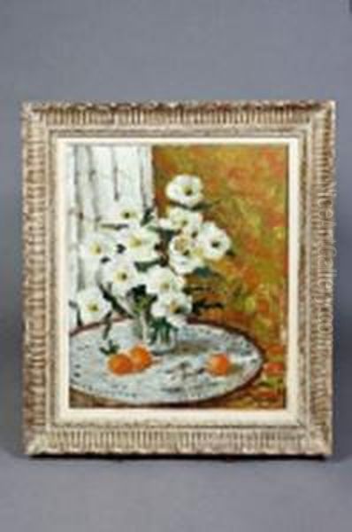 Nature Morte Au Bouquet De Fleurs Oil Painting by Paul Louis Martin des Amoignes