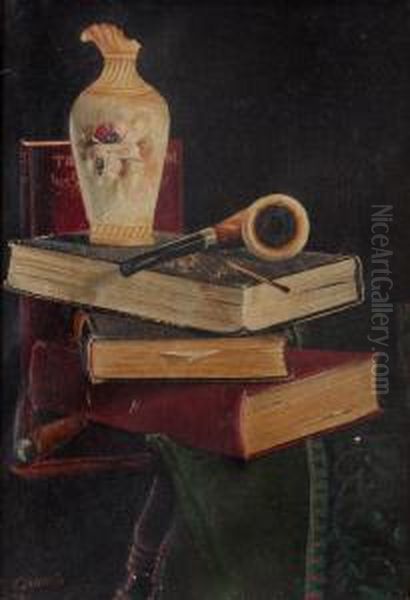 Still Life Oil Painting by E. Martin