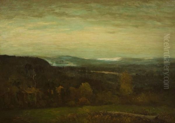 View Over The Valley Oil Painting by Homer Dodge Martin