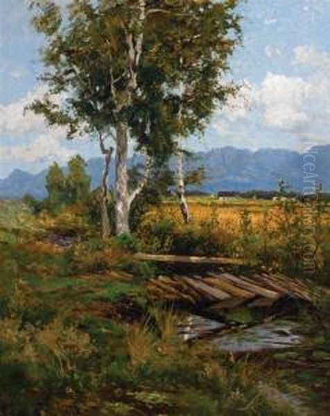 Toward The Adirondacks Oil Painting by Homer Dodge Martin