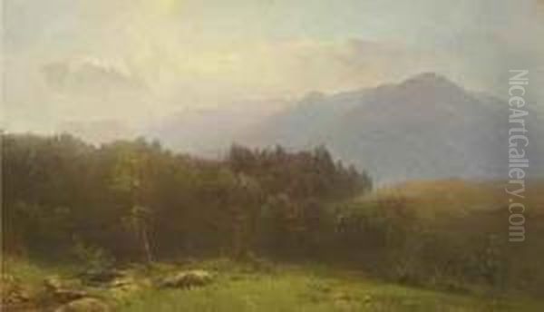 In The Catskills Oil Painting by Homer Dodge Martin