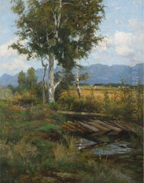 Toward The Adirondacks Oil Painting by Homer Dodge Martin